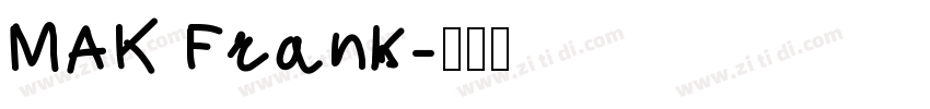 MAK Frank字体转换